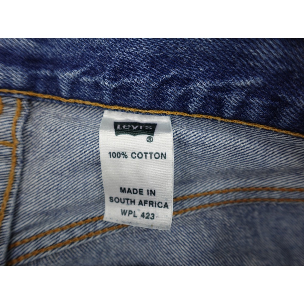 Levi's 501 Straight Leg Jeans Mens 30x26 Blue Vintage Button Fly Cotton - Picture 9 of 14